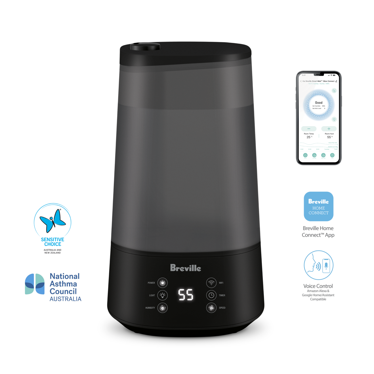 the Smart Mist™ Glow Connect Humidifier