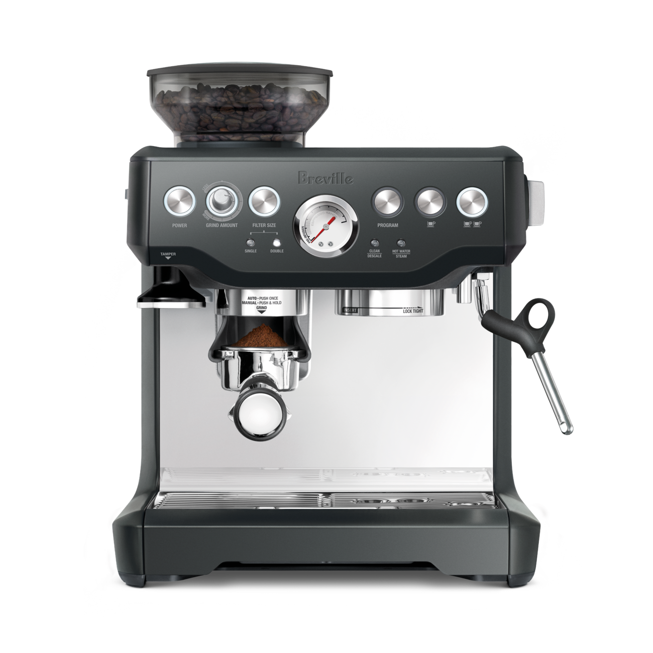 Breville the Barista Express® Coffee Machine Charcoal BES870CHR2JAN1