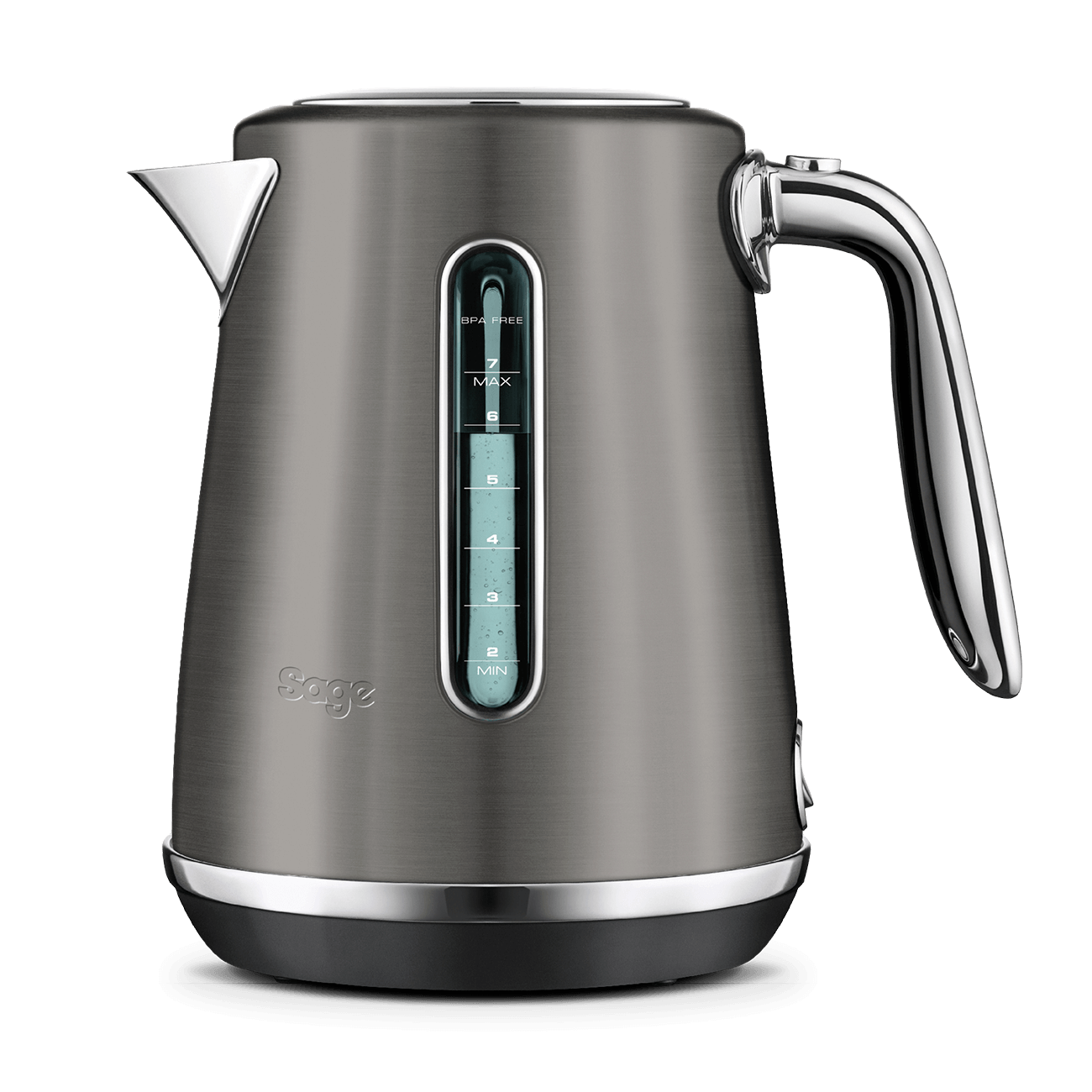 SAGE The Soft Top Luxe SKE735BST Jug Kettle - Black Stainless Steel
