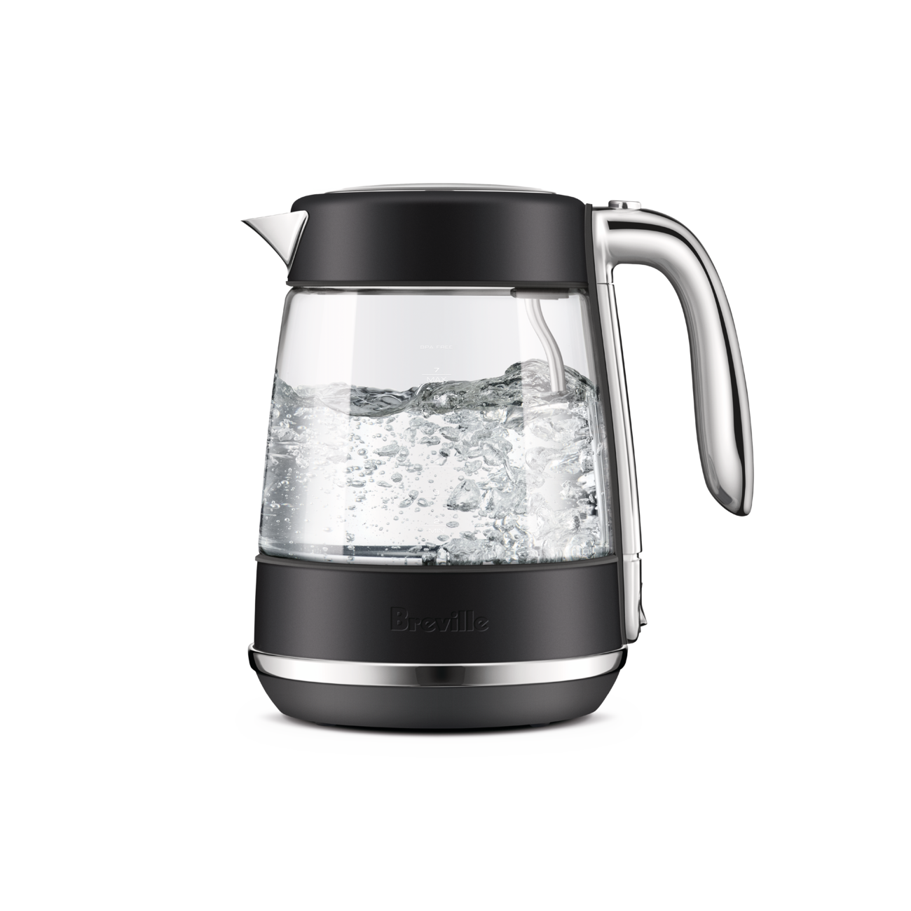 Breville The Crystal Luxe Kettle Black Truffle BKE765BTR