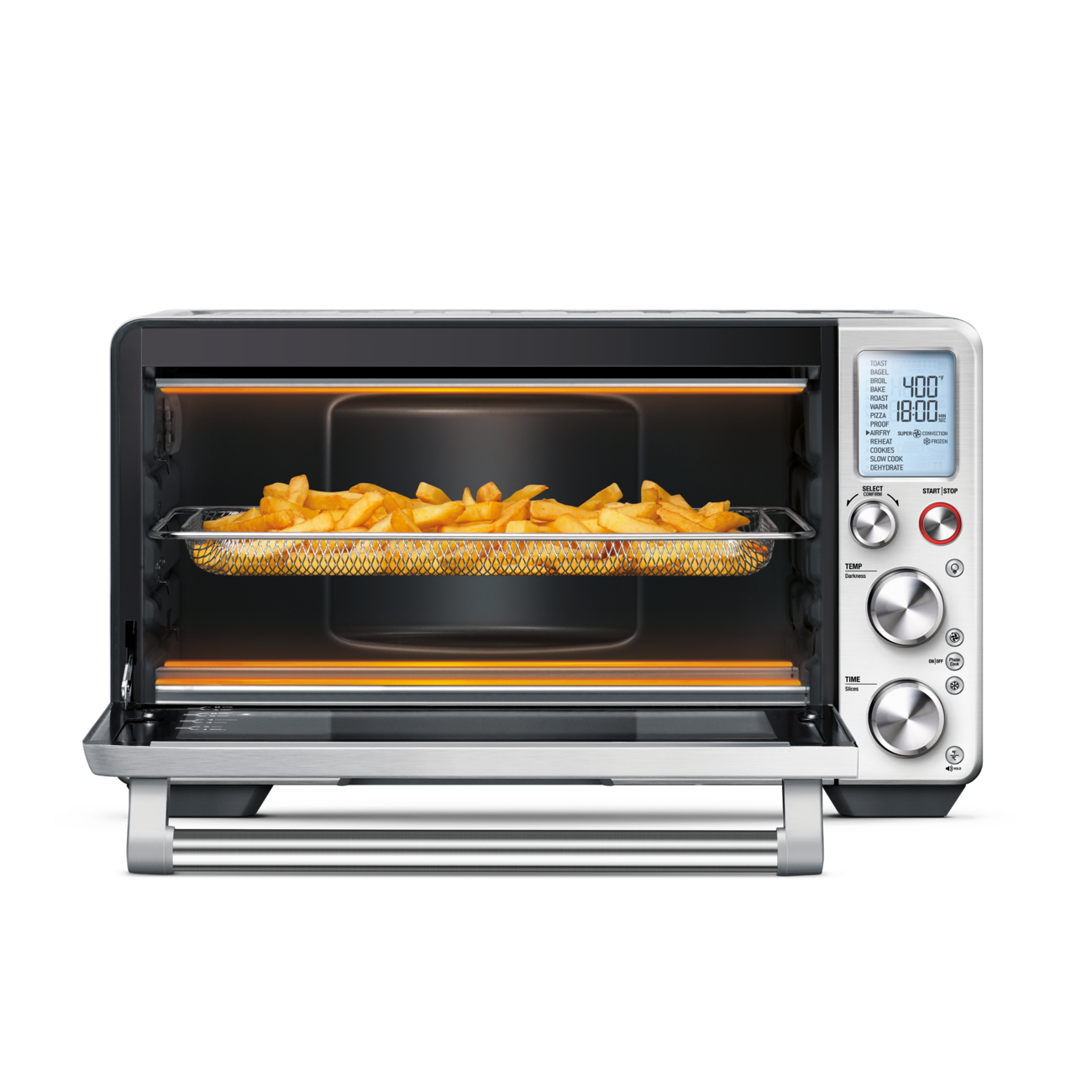 Open Smart Oven® Air with food inside